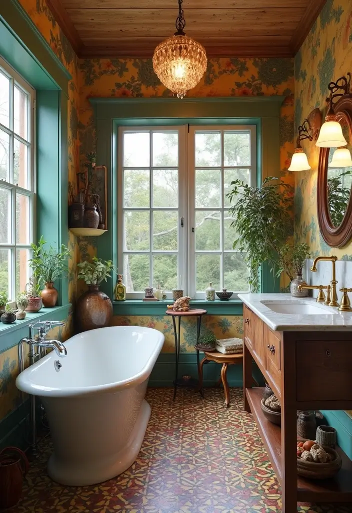 29 Sims 4 CC Bathroom Set Ideas For Builders - 21. Eclectic Vibes