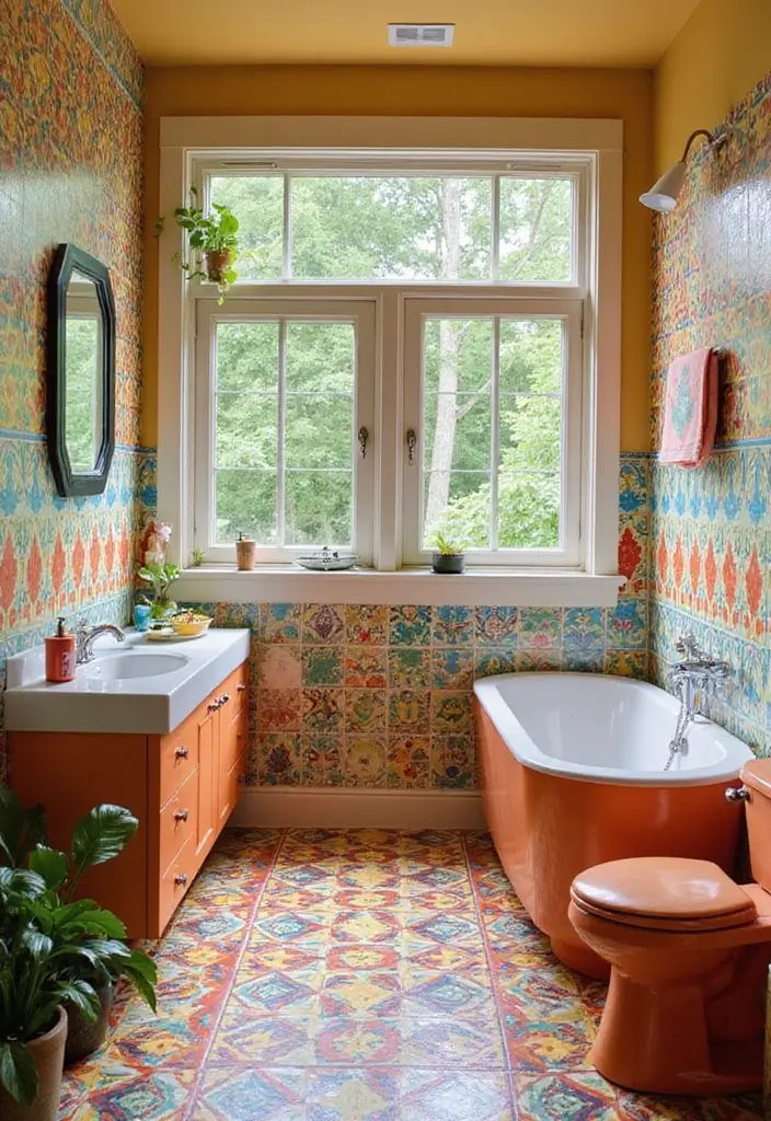 29 Sims 4 CC Bathroom Set Ideas For Builders - 5. Bold and Bright