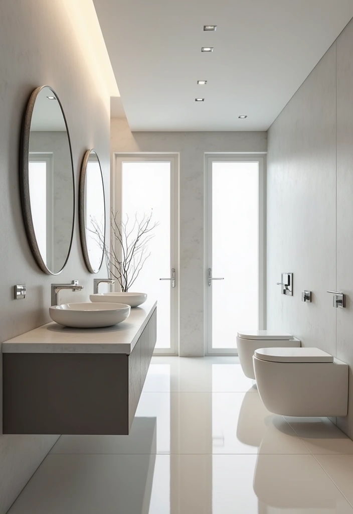 29 Sims 4 CC Bathroom Set Ideas For Builders - 6. Streamlined Modern Lines