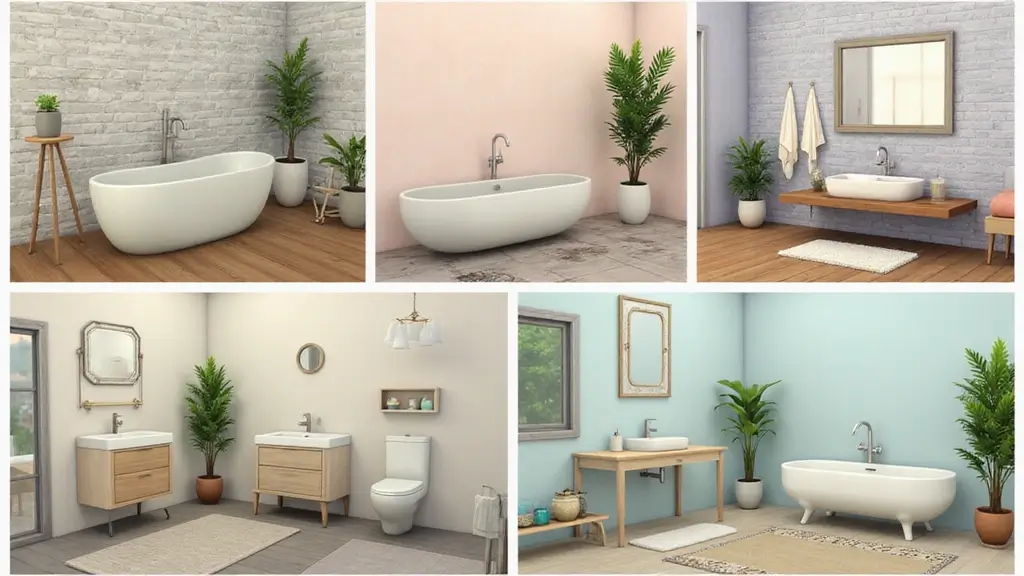 29 Sims 4 CC Bathroom Set Ideas For Builders