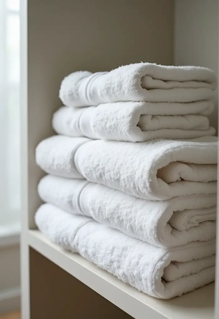 29 Towel Display In Bathroom Ideas That Look Boutique - 12. Stylish Folding Techniques