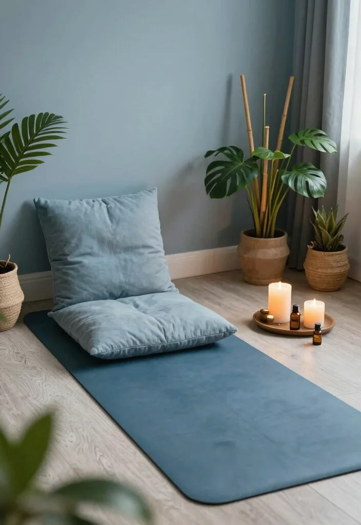 15 Bedroom Sitting Area Small Cozy Corner Ideas - 15. Zen Meditation Corner 1