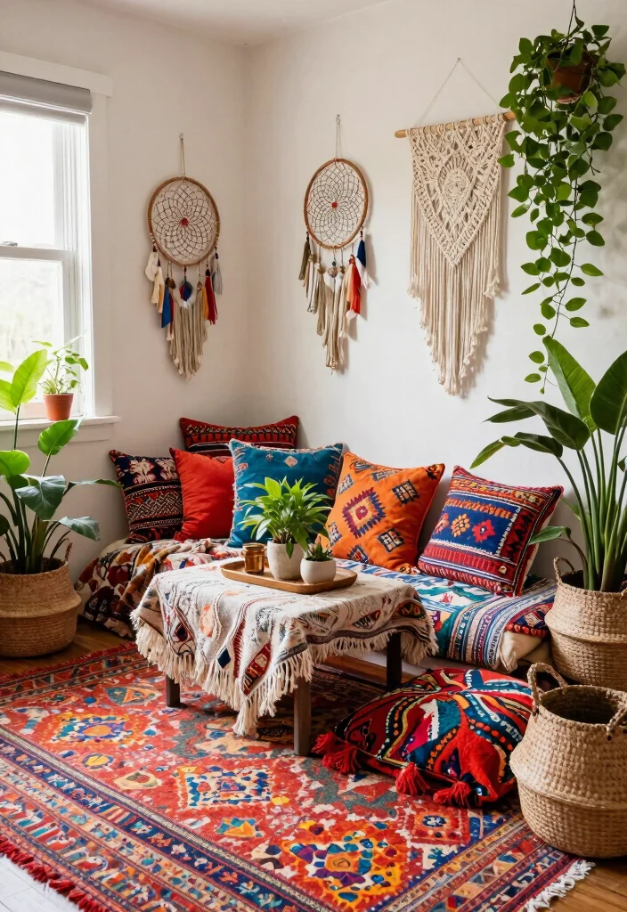 15 Bedroom Sitting Area Small Cozy Corner Ideas - 4. Bohemian Bliss 1
