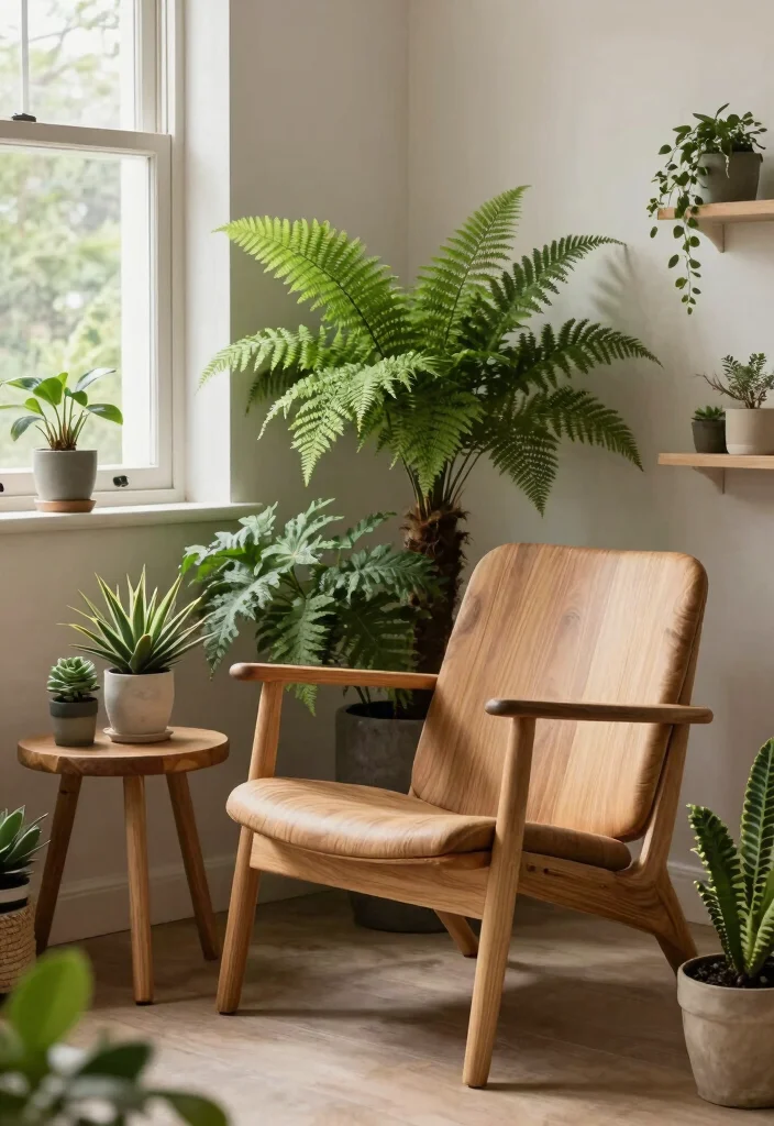 15 Bedroom Sitting Area Small Cozy Corner Ideas - 6. Nature-Inspired Retreat 1