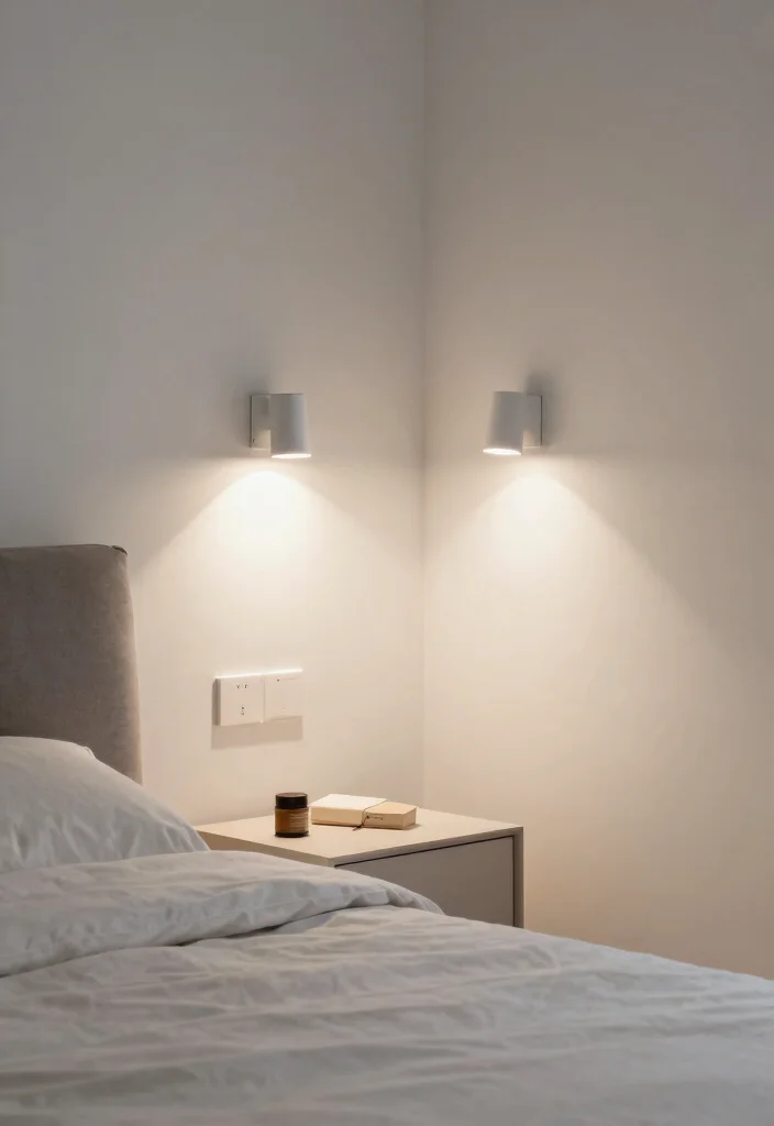 15 Bedroom Wall Lights Above Bed Ideas Modern Cozy Lighting - 15. Minimalist Task Lights 1