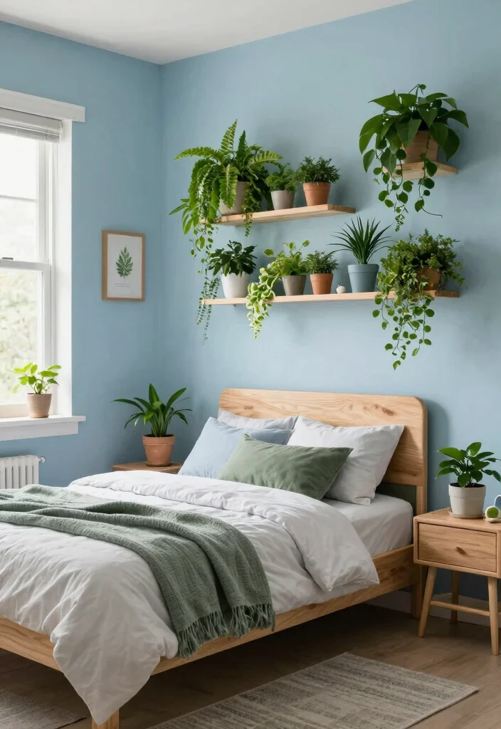 15 Blue Bedroom Ideas for Boys: Cool, Fun Style - 15. Eco-Friendly Sanctuary 1