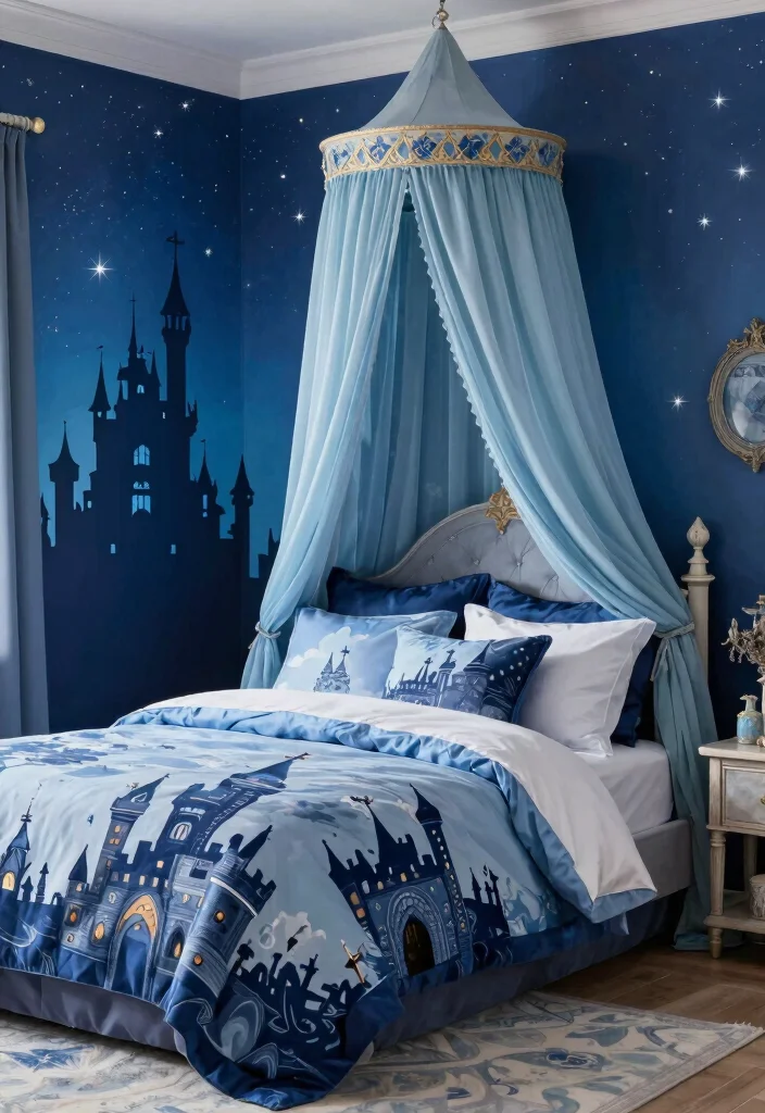 15 Blue Bedroom Ideas for Boys: Cool, Fun Style - 8. Fantasy Kingdom 1