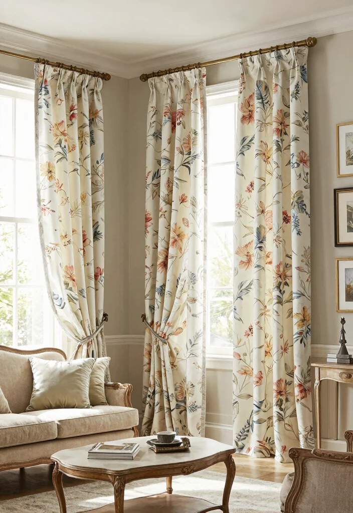 15 Half Curtains Living Room Ideas Light Casual Charm - 11. Custom-Made Charm 1