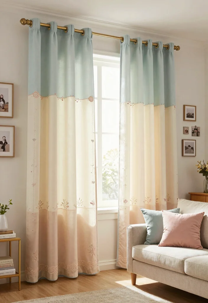 15 Half Curtains Living Room Ideas Light Casual Charm - 15. Personal Touches 1