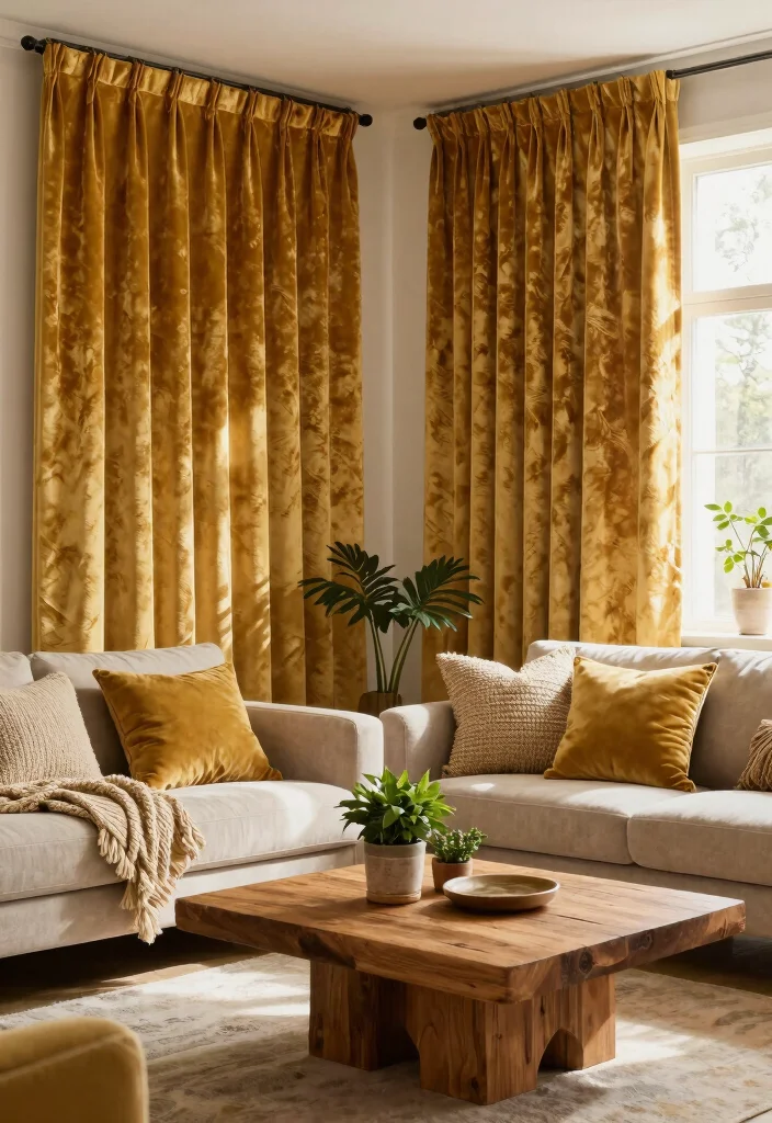 15 Half Curtains Living Room Ideas Light Casual Charm - 8. Textured Fabrics 1