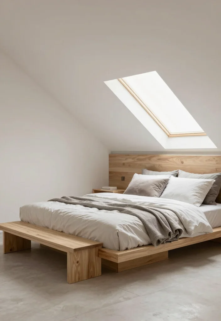15 Low Ceiling Attic Bedroom Ideas: Cozy Smart Design - 4. Choose Low-Profile Furniture 1