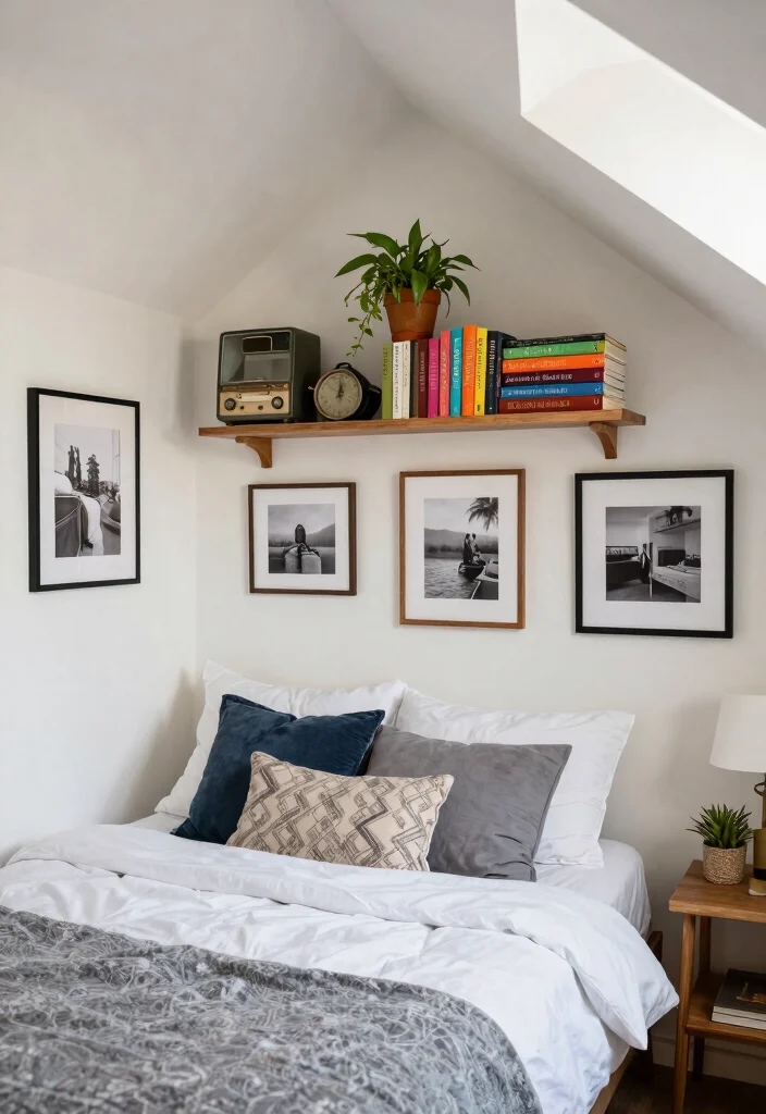 15 Low Ceiling Attic Bedroom Ideas: Cozy Smart Design - 9. Personalize with Decor 1