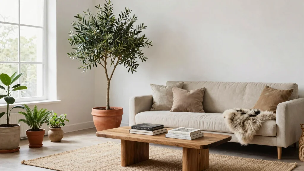 15 Olive Tree Living Room Decor Ideas: Calm Mediterranean Touch
