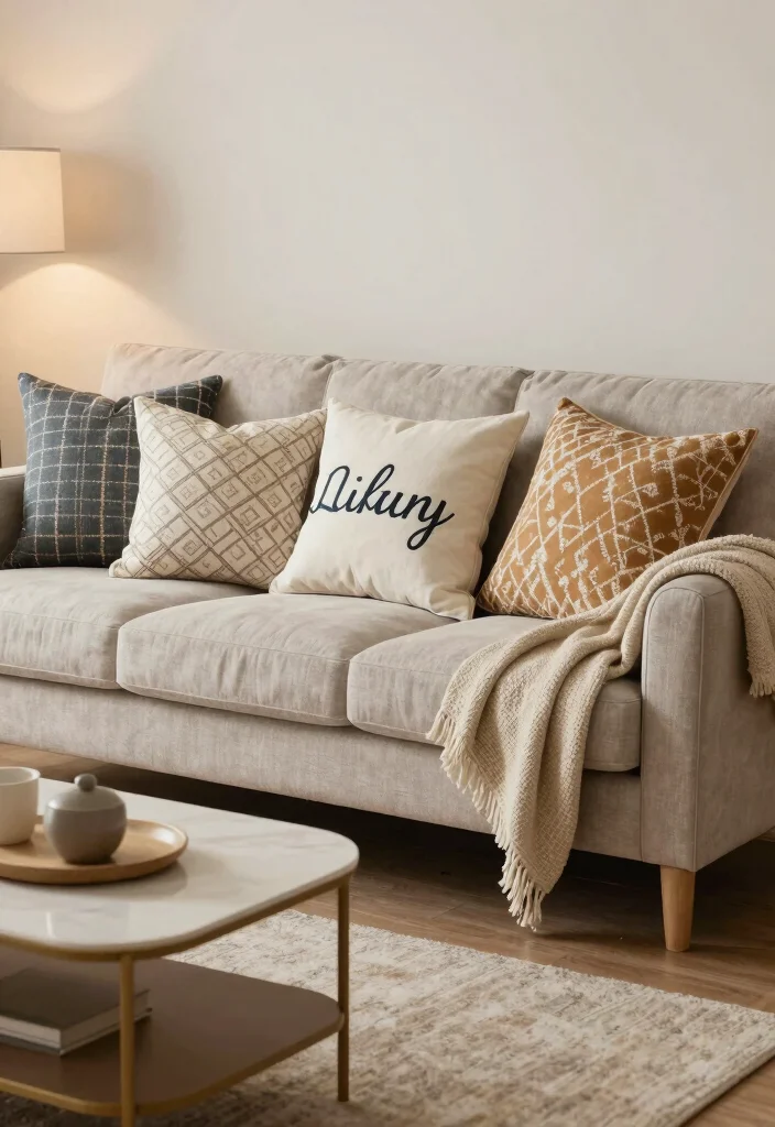 15 Small Sofa Living Room Ideas for Cozy Studio Apartments - 15. Personalized Touches with Sofa Decor 1