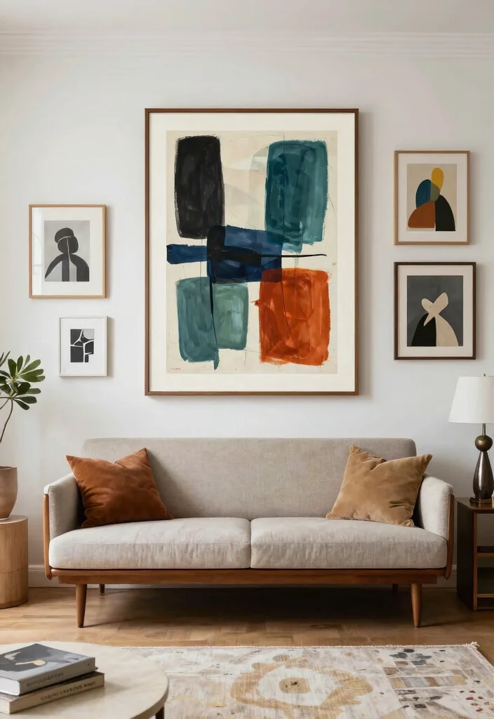 15 Sofa in Living Room Ideas: Classic Layout Inspiration - 13. Artistic Flair 1