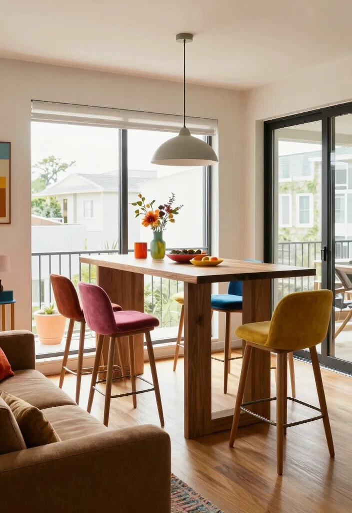 15 Sofa in Living Room Ideas: Classic Layout Inspiration - 9. Open Seating with Bar Stools 1