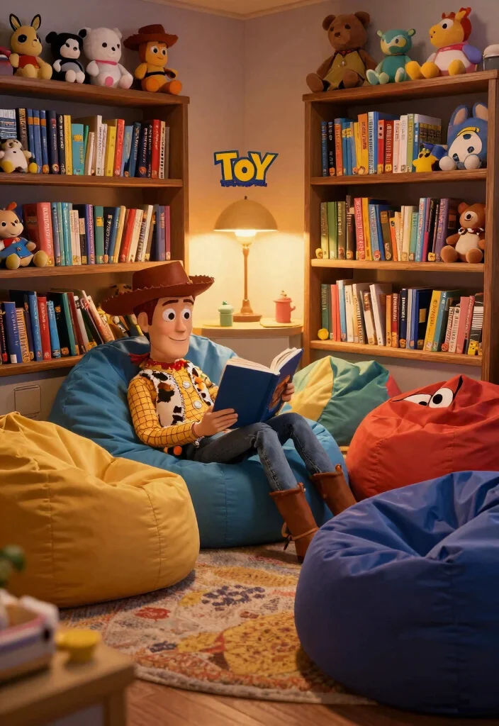 15 Toy Story Bedroom Ideas for a Fun and Playful Theme - 14. Toy Story Book Nook 1