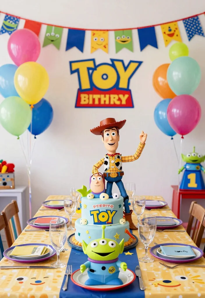 15 Toy Story Bedroom Ideas for a Fun and Playful Theme - 15. Toy Story Themed Birthday Decor 1