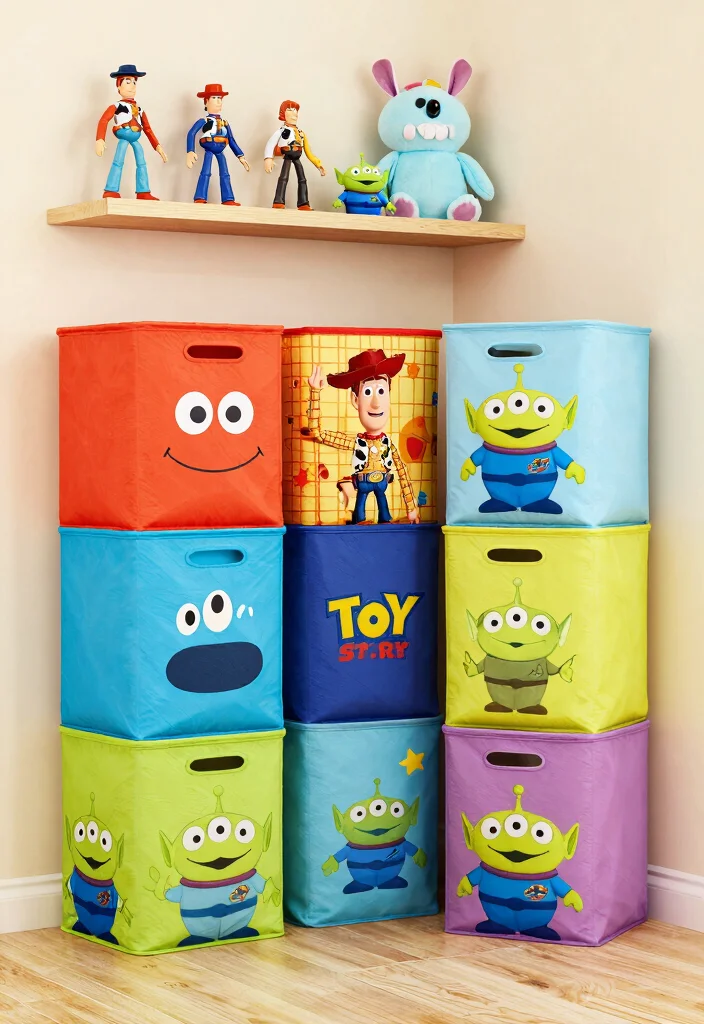 15 Toy Story Bedroom Ideas for a Fun and Playful Theme - 3. Creative Toy Storage Solutions 1