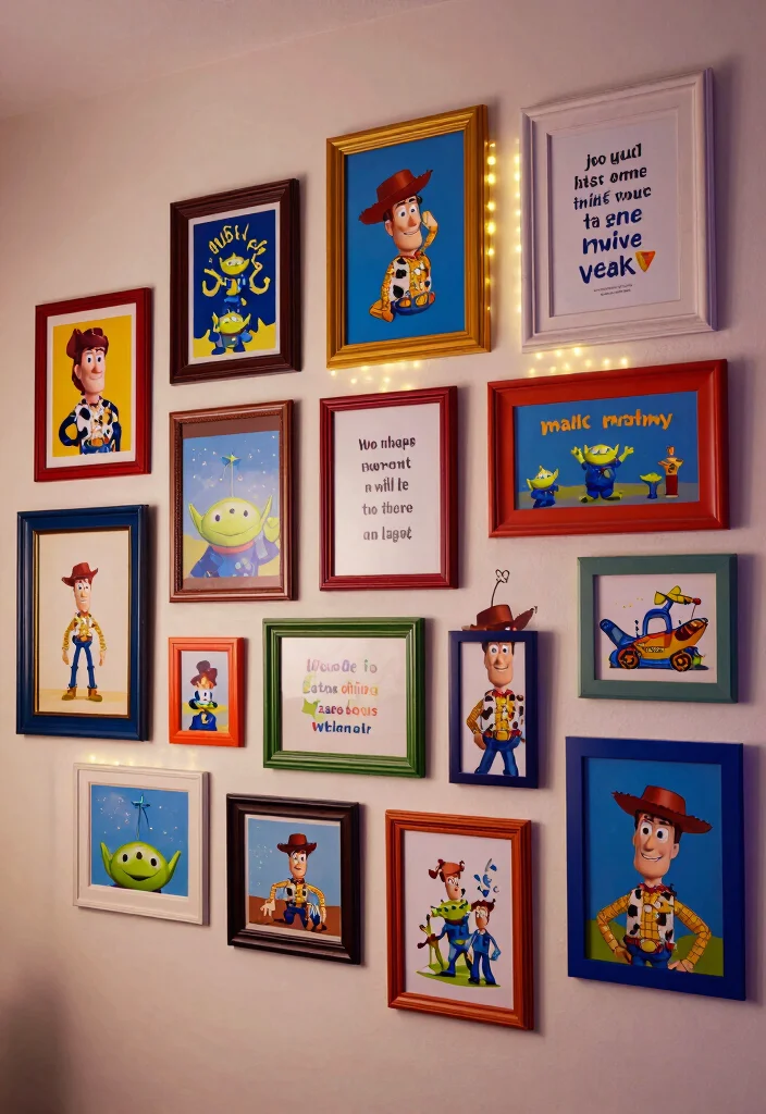 15 Toy Story Bedroom Ideas for a Fun and Playful Theme - 4. Toy Story-Themed Wall Art 1