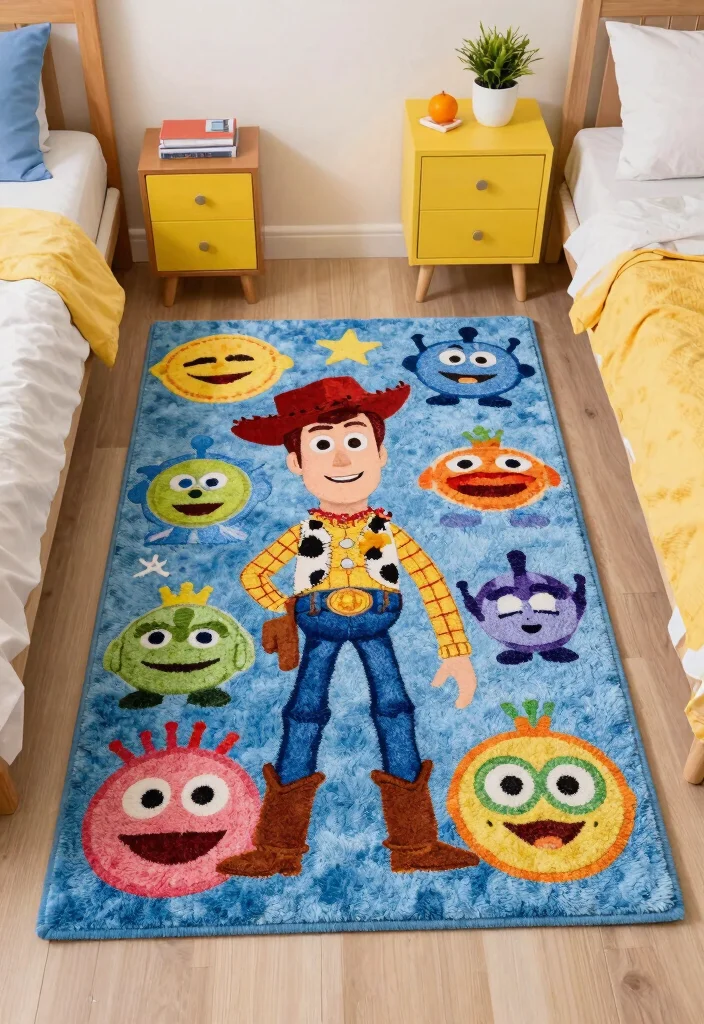 15 Toy Story Bedroom Ideas for a Fun and Playful Theme - 9. Toy Story Themed Rugs 1