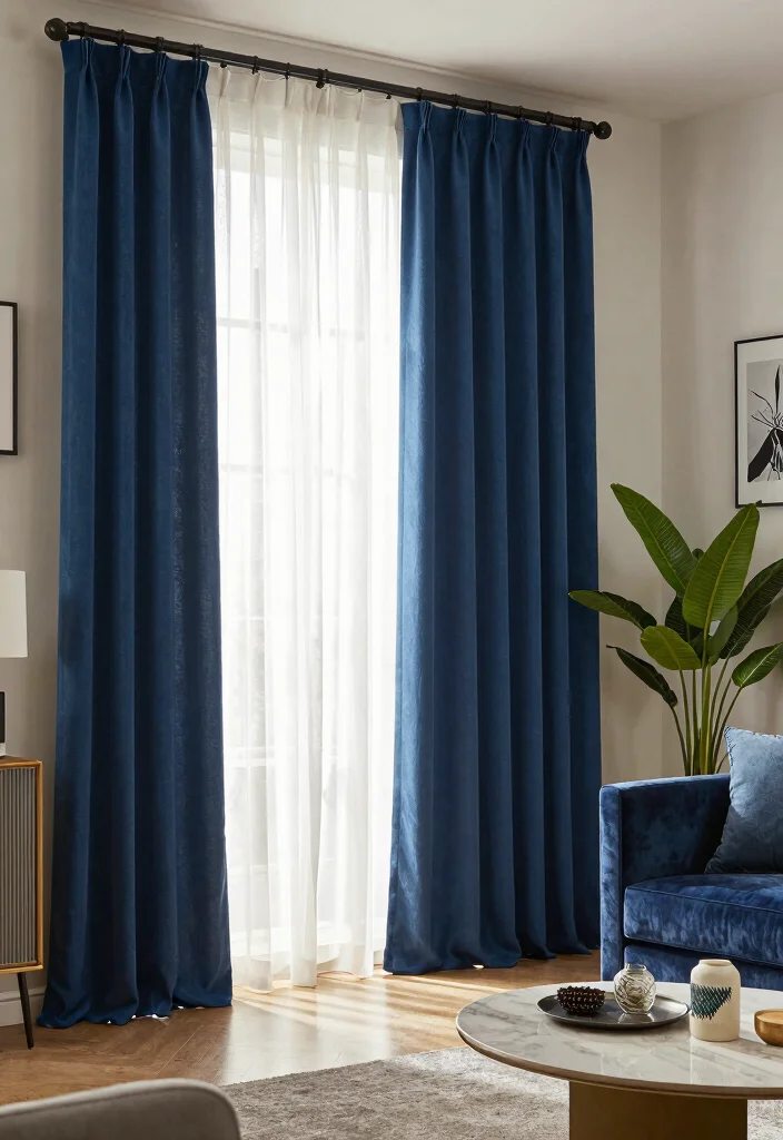16 Beautiful Curtains Living Room Ideas: Stylish Soft Layers - 2. Layered Textures 1