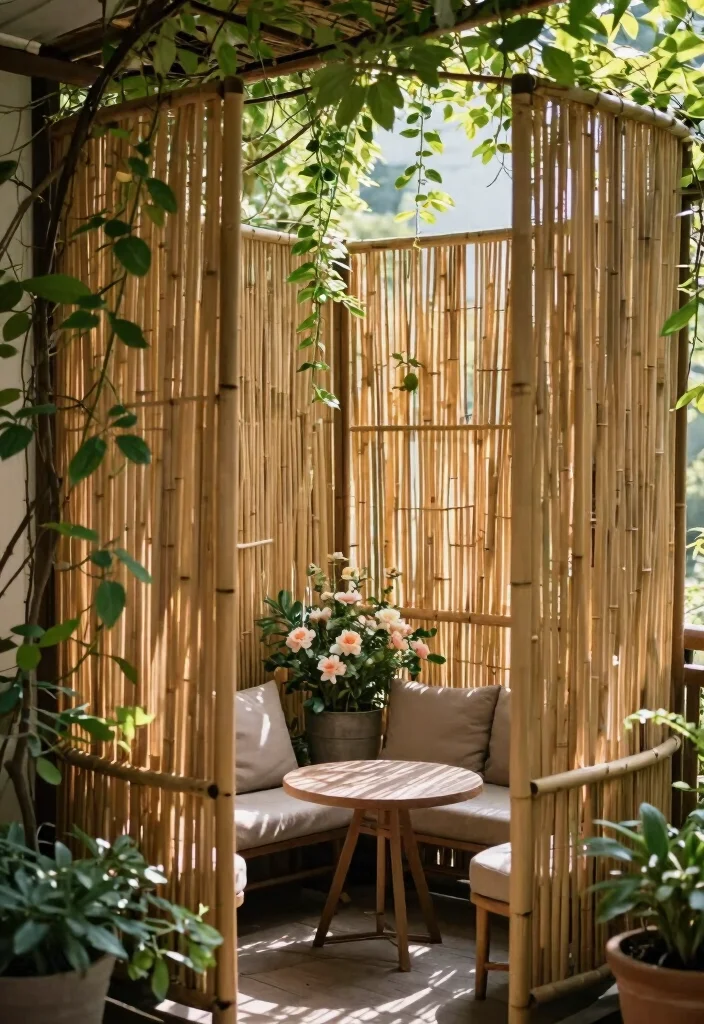 16 Bedroom Balcony Second Story Ideas: Bright Private Escape - 8. Stylish Privacy Screens for Secluded Retreat 1