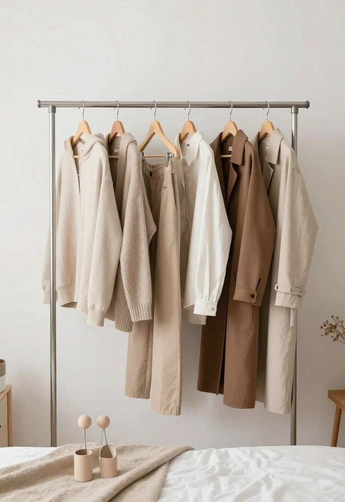 16 Bedroom Into Closet Ideas: Clever Space Transformations - 11. Create a Capsule Wardrobe 1