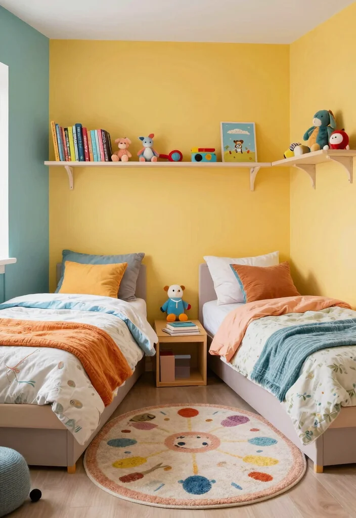 16 Bedroom With Two Beds Ideas: Shared Practical Comfort - 6. Cozy Corner Beds 1