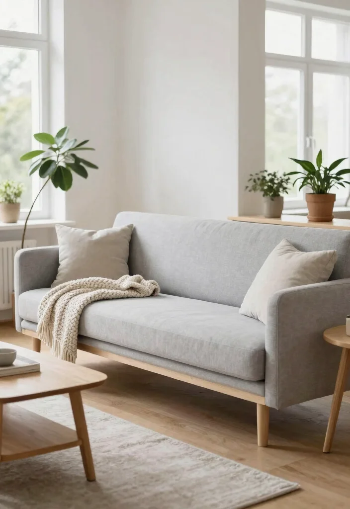 16 Bench Sofa Living Room Ideas: Modern Multi-Use Seating - 7. Scandinavian Simplicity: Clean Lines and Functionality 1