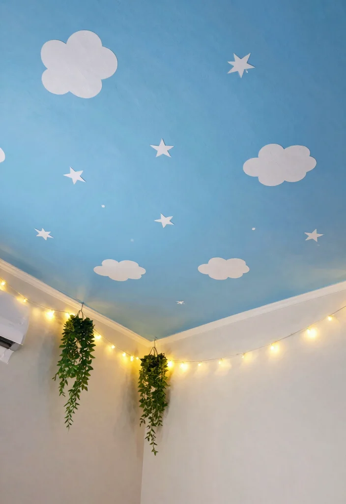 16 Boys Hunting Bedroom Ideas: Rustic Outdoor Theme - 10. Nature-Inspired Ceiling Decor 1