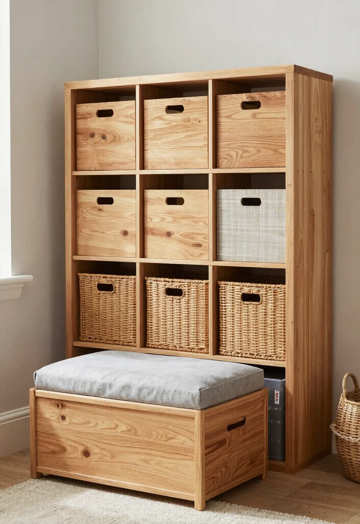 16 Boys Hunting Bedroom Ideas: Rustic Outdoor Theme - 14. Themed Storage Solutions 1