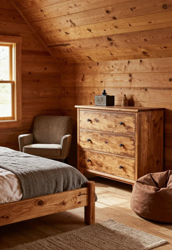 16 Boys Hunting Bedroom Ideas: Rustic Outdoor Theme - 3. Cabin-Style Furniture 1
