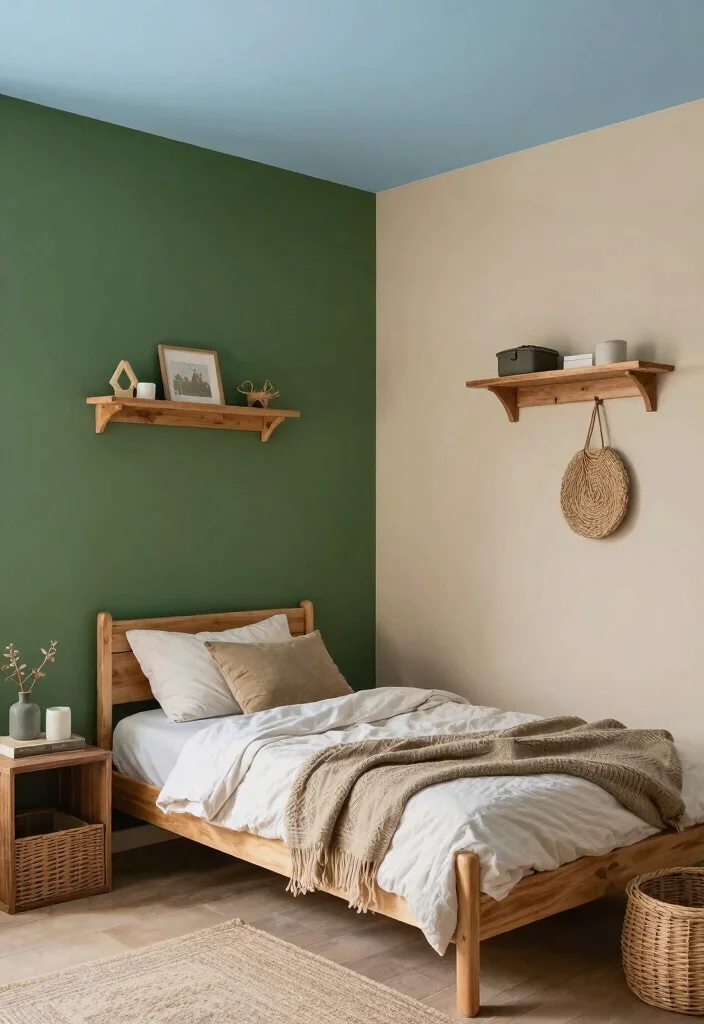 16 Boys Hunting Bedroom Ideas: Rustic Outdoor Theme - 4. Nature-Inspired Color Palette 1
