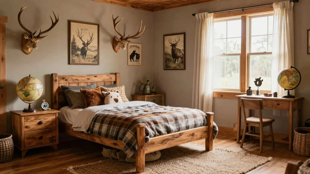 16 Boys Hunting Bedroom Ideas: Rustic Outdoor Theme