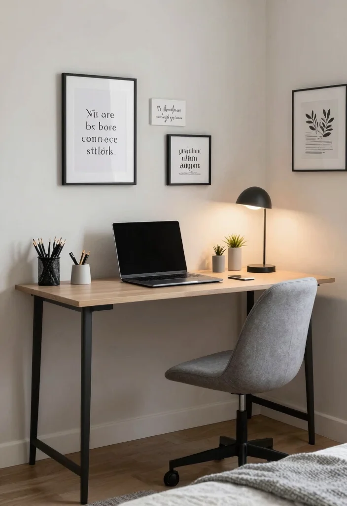 16 Cozy Shared Bedroom Ideas for Two People - 11. Design a Functional Workspace 1