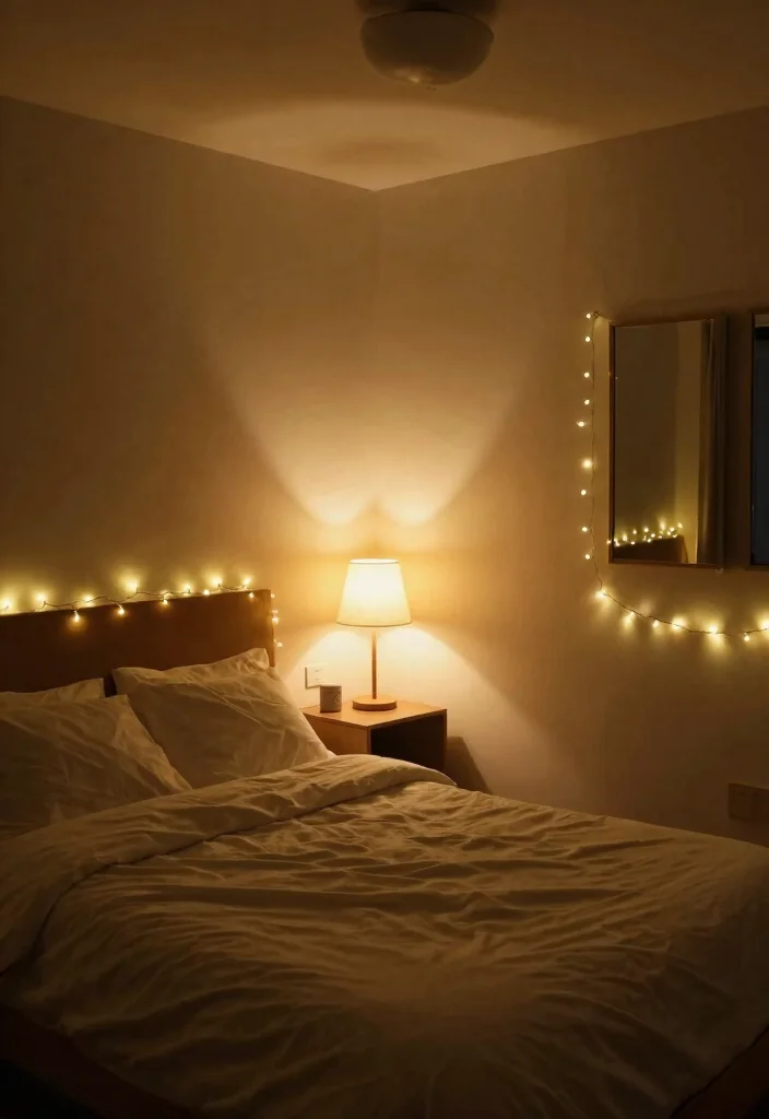 16 Cozy Shared Bedroom Ideas for Two People - 8. Soft Lighting Solutions 1