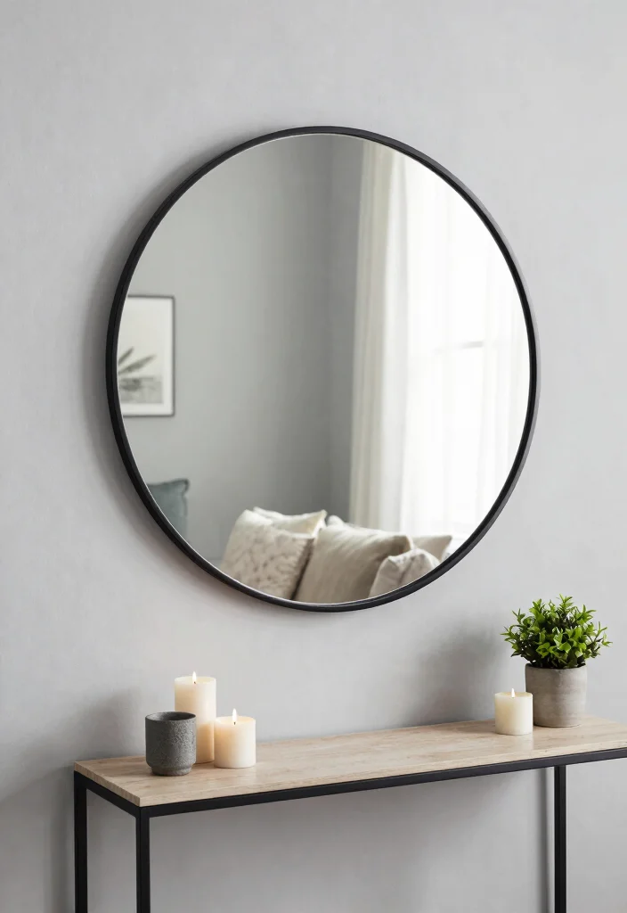 16 Living Room Empty Wall Ideas: Creative Decor Solutions - 2. Statement Mirrors 1