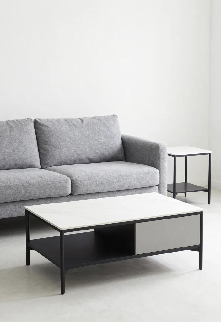 16 Living Room Grey Sofa Ideas for Easy Neutral Styling - 9. Functional Furniture 1