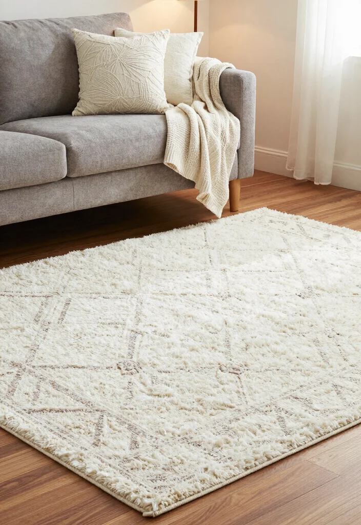 16 Living Room Rugs on Hardwood Ideas for a Layered Cozy Look - 4. Textured Tones 1