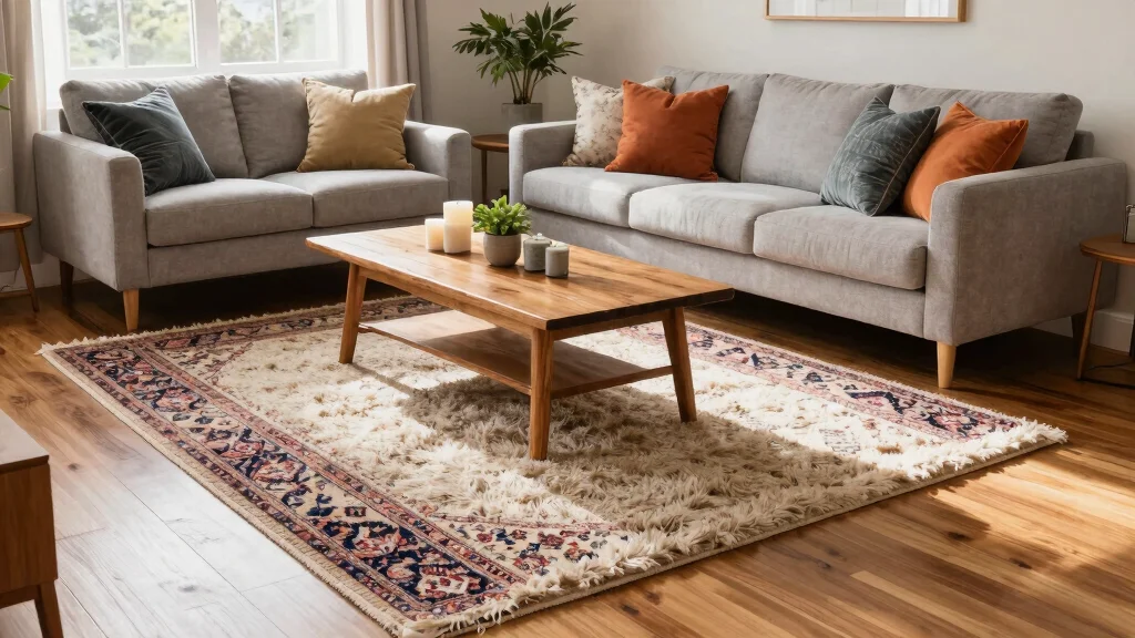 16 Living Room Rugs on Hardwood Ideas for a Layered Cozy Look