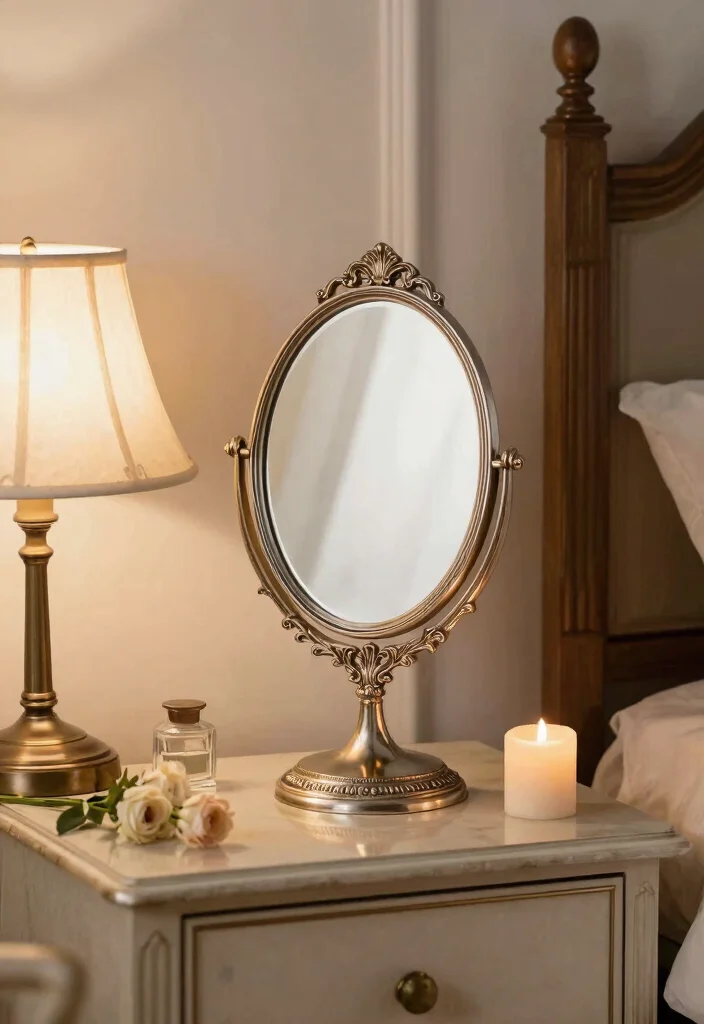 16 Mirror in Bedroom Ideas Bright Space Enhancing Style - 15. Vintage Handheld Mirrors 1