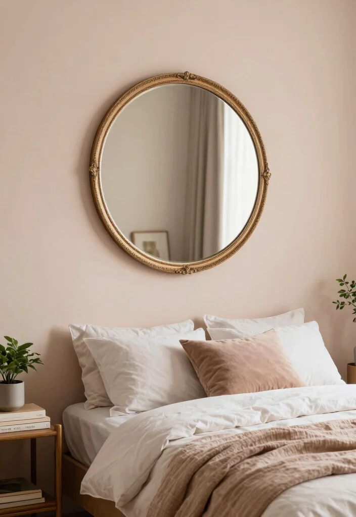 16 Mirror in Bedroom Ideas Bright Space Enhancing Style - 8. Vintage Round Mirrors 1