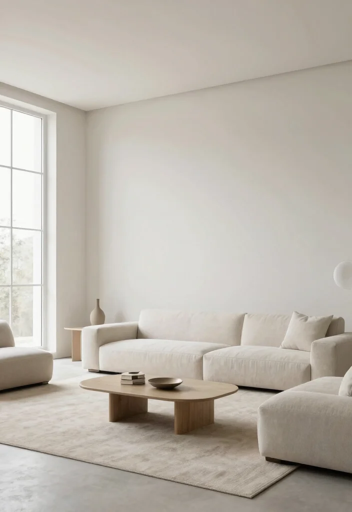 16 Slanted Wall Living Room Ideas: Smart Design Solutions - 12. Minimalist Approach 1