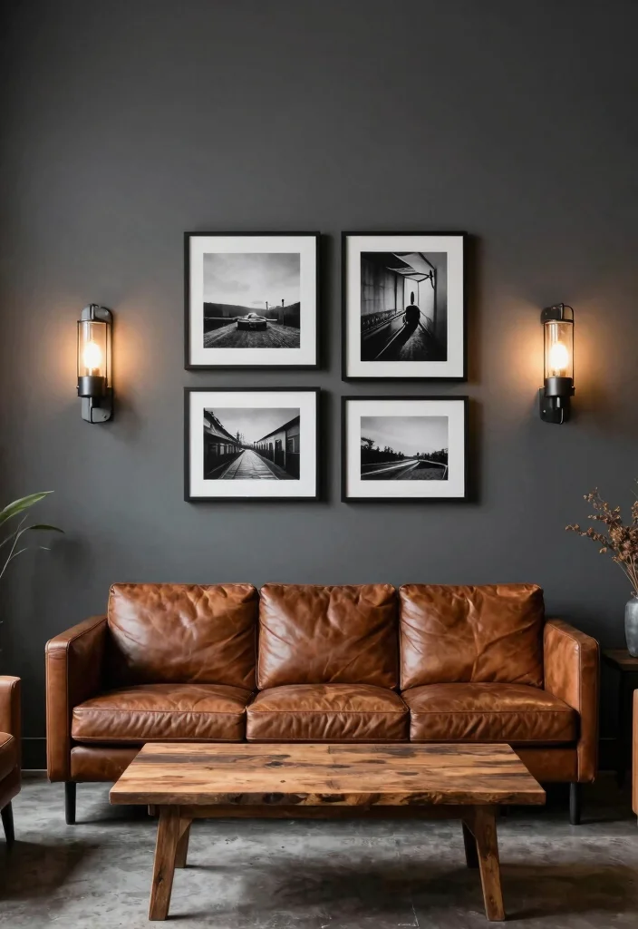 16 Wall Sconces Living Room Ideas for Soft Ambient Lighting - 4. Industrial Chic Sconces 1