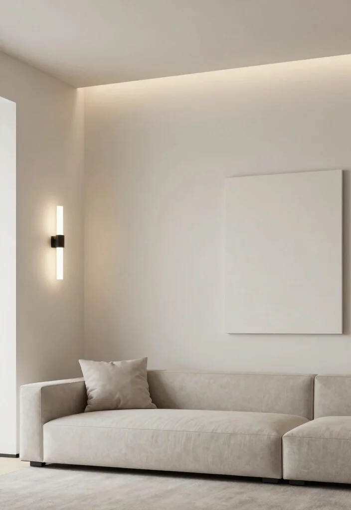 16 Wall Sconces Living Room Ideas for Soft Ambient Lighting - 9. Minimalist Wall Sconces 1