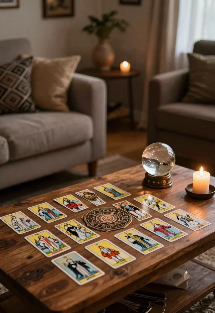 16 Witchy Living Room Decor Ideas: Dark Mystical Charm - 12. Occult-Inspired Decor 1