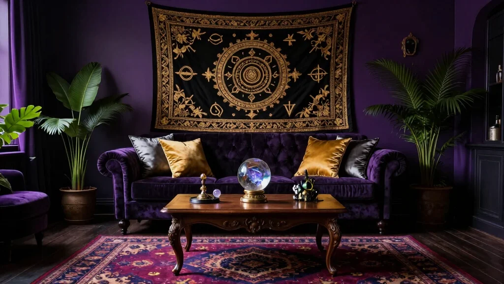 16 Witchy Living Room Decor Ideas: Dark Mystical Charm