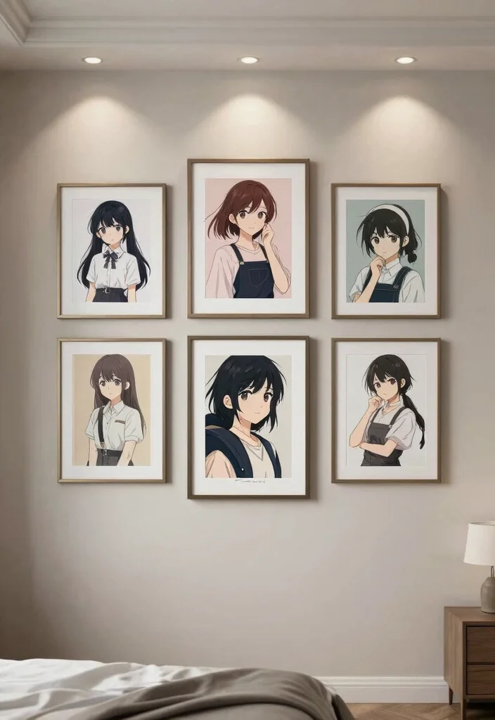 17 Anime Poster Wall Bedroom Ideas to Express Your Personal Style - 11. Understated Elegance 1
