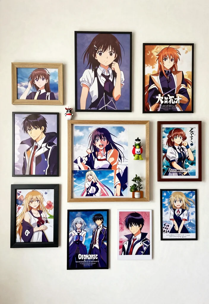 17 Anime Poster Wall Bedroom Ideas to Express Your Personal Style - 12. Thematic Groupings 1